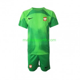 Maillot de Foot Pologne Gardien Enfant Domicile Coupe du monde 2022